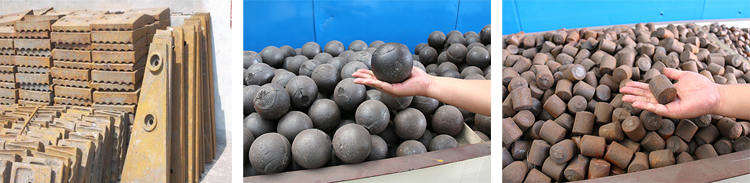 球磨機(jī)的易損件,左襯板,中鋼球,右鋼鍛 球磨機(jī)的易損件,左襯板,中鋼球,右鋼鍛