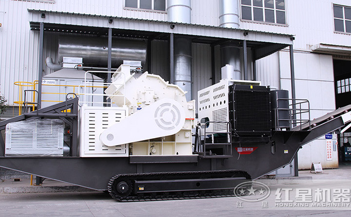 時(shí)產(chǎn)300噸建筑垃圾履帶移動粉碎機(jī)