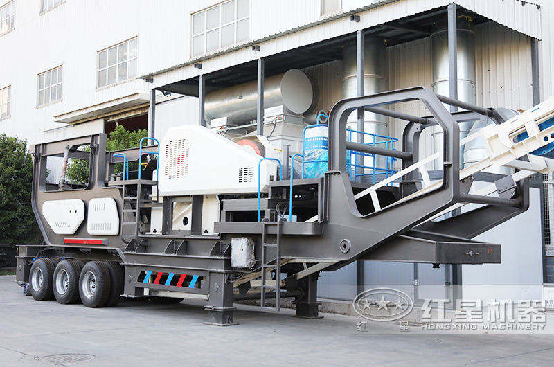 輪胎移動鄂破機,車頭牽引隨意行走,對環境要求低