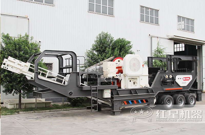 輪胎給料顎破一體機