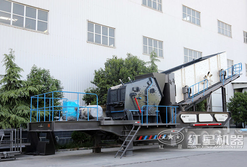 移動石子細碎機:輪胎移動反擊細碎機 移動石子細碎機:輪胎移動反擊細碎機