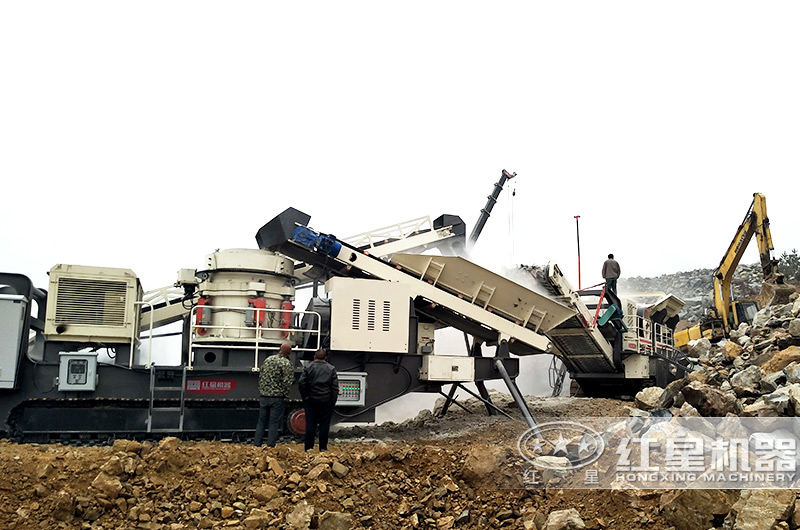四川達州建筑廢料制砂石生產線現場 四川達州建筑廢料制砂石生產線現場