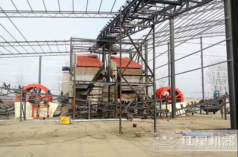 小型洗砂機作業(yè)現(xiàn)場圖 小型洗砂機作業(yè)現(xiàn)場圖