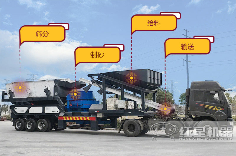 大型移動(dòng)式河卵石制砂生產(chǎn)線 大型移動(dòng)式河卵石制砂生產(chǎn)線