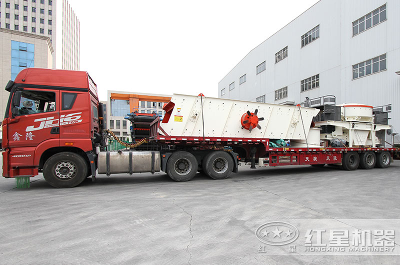 鵝卵石打沙機設備發貨 鵝卵石打沙機設備發貨