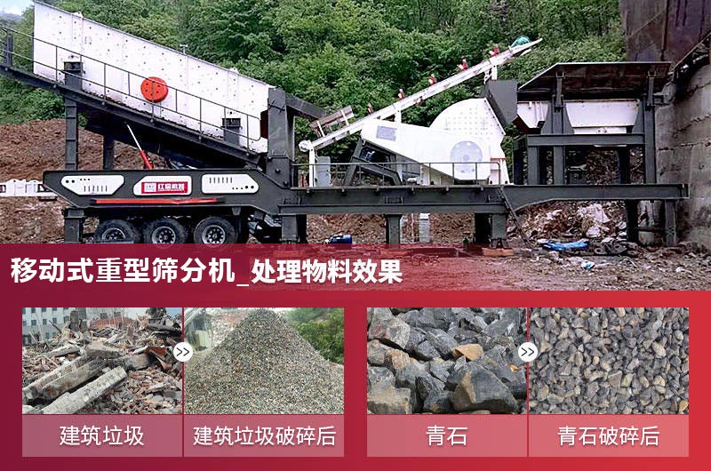 移動(dòng)式重型篩分機(jī)工作現(xiàn)場(chǎng)圖片 移動(dòng)式重型篩分機(jī)工作現(xiàn)場(chǎng)圖片