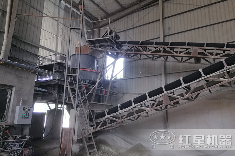 河南焦作花崗巖制砂現場 河南焦作花崗巖制砂現場